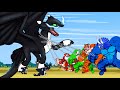 TOOTHLESS NIGHT FURY VS ANIMAL TIGER, DINOSAURS TRICERATOPS, T-REX: How to Train Your Dragon 3?