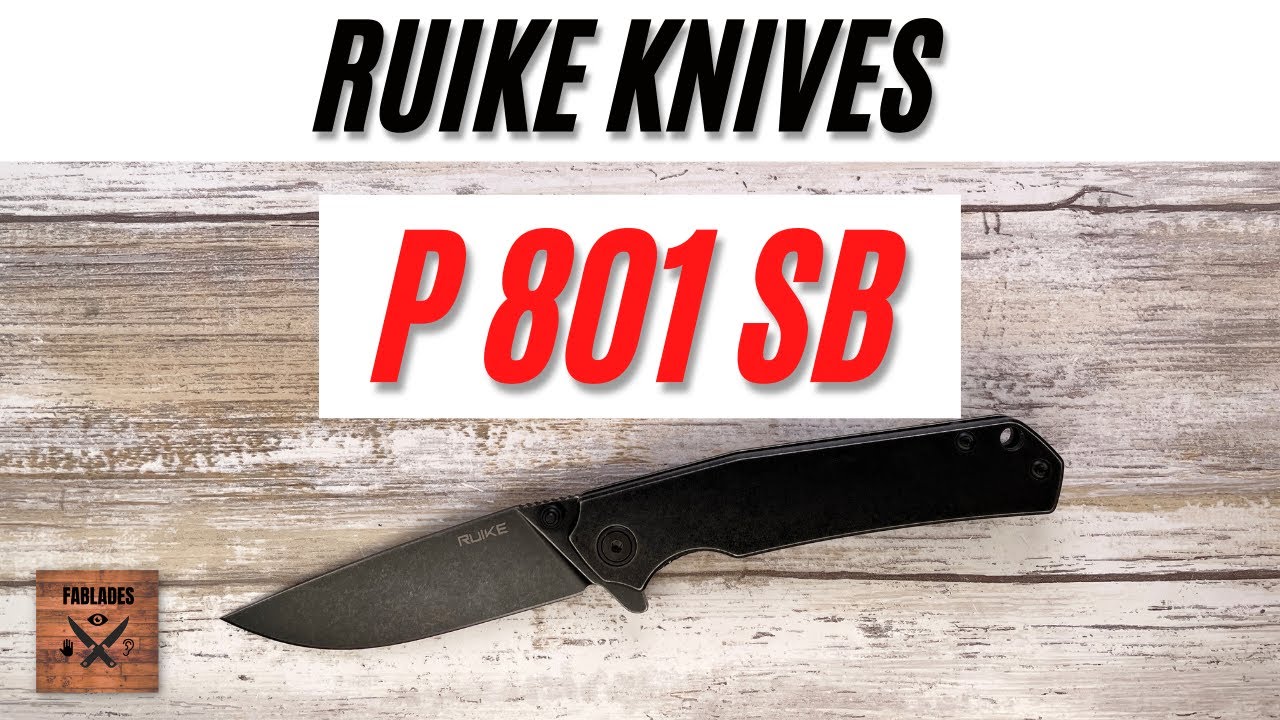 Ruike P-801 SB Pocketknife. Fablades Full Review - YouTube
