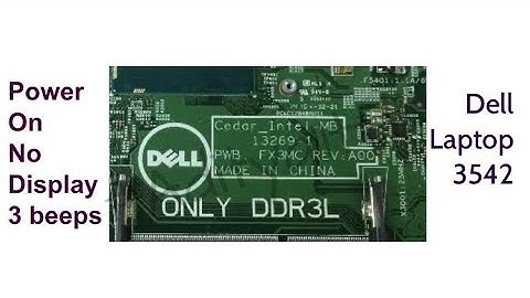 Repair Dell 3542 Laptop Cedar 13269-1 | 3 beep issue | solution #Aditya11ttt & #Satishbhai (English)