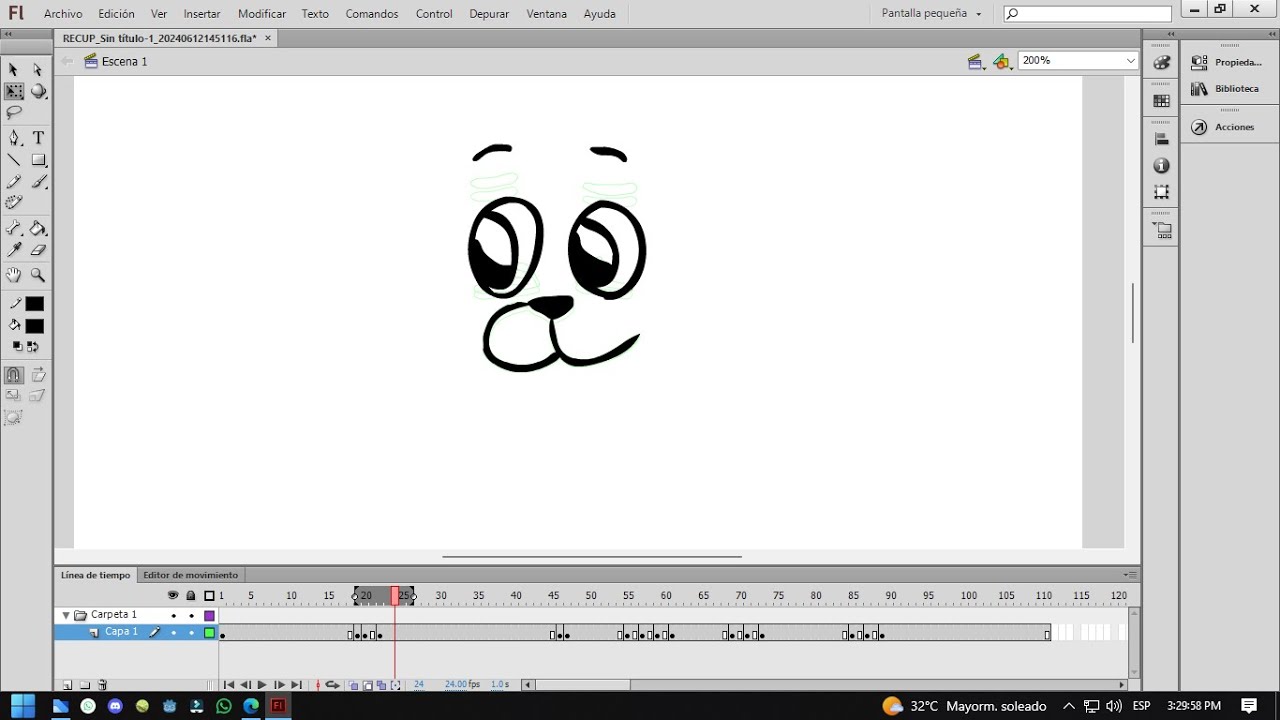 Prueba de animación 2D en Adobe Flash CS6 - YouTube