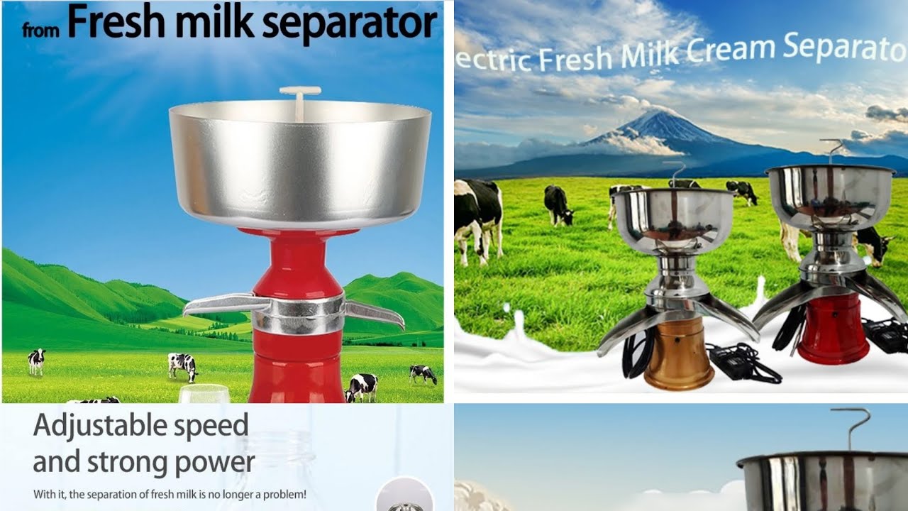 ✅ WATCH THIS ELECTRIC CENTRIFUGAL MILK CREAM SEPARATOR SKIMMING HOME TOOL 
