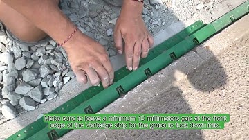 Sticking vert edge with adhesive