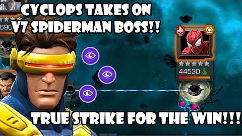 Cyclops Vs Spiderman Og Variant #7 Boss- Marvel Contest Of Champions