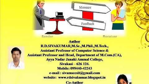 The Process of Communication-R. D. Sivakumar