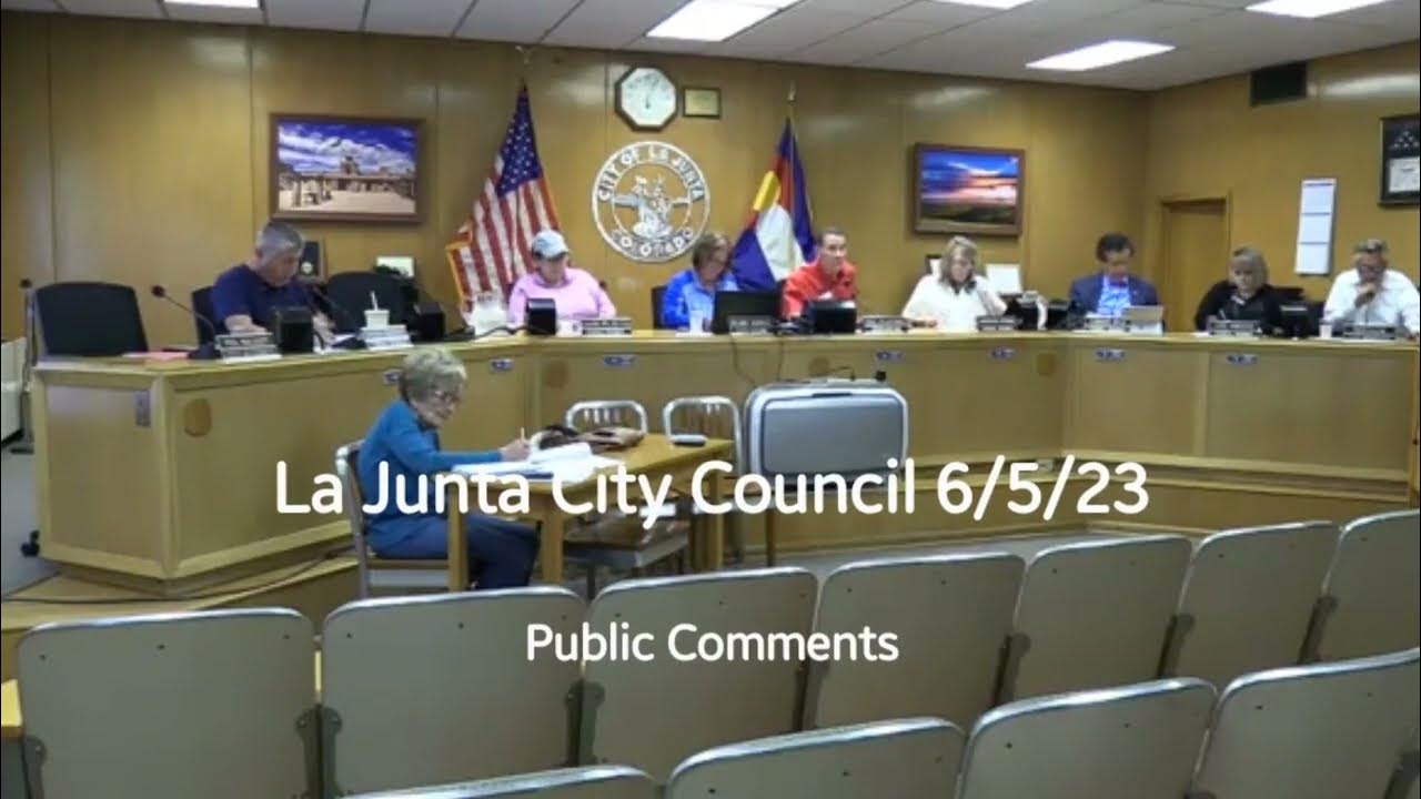 Citizen Participation at La Junta City Council on June 5, 2023