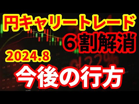 【為替相場】円キャリートレードは6割解消！さらに解消進むか！今後の見通し！