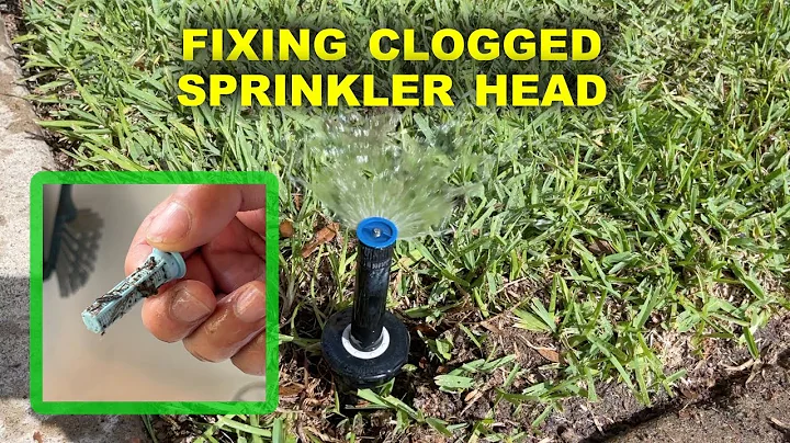 HOW TO FIX CLOGGED SPRINKLER HEAD