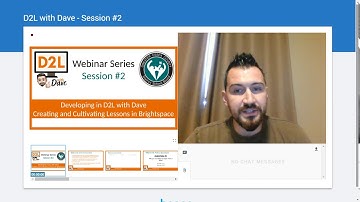 D2L with Dave - Session #2 - Developing in D2L
