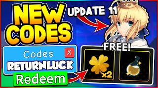 5 FREE SHINY LUCK POTION CODES IN ANIME FIGHTERS SIMULATOR UPDATE 11! *ITS BACK* Roblox