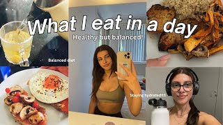 WHAT I EAT IN A DAY!!!! healthy yet balanced diet *enjoying food while getting my nutrients!!!