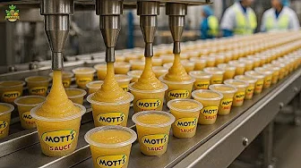 How Millions of Apples Are Processed into Apple Sauce | Apple Sauce Production Line