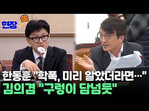 [현장쏙] 정순신 아들 학폭에 한동훈 &amp;quot;미리 알았다면 넘어가지 않을 일&amp;quot; vs 김의겸 &amp;quot;<strong>구렁이</strong> 담넘듯&amp;quot; 설전  / 연합뉴스TV (YonhapnewsTV