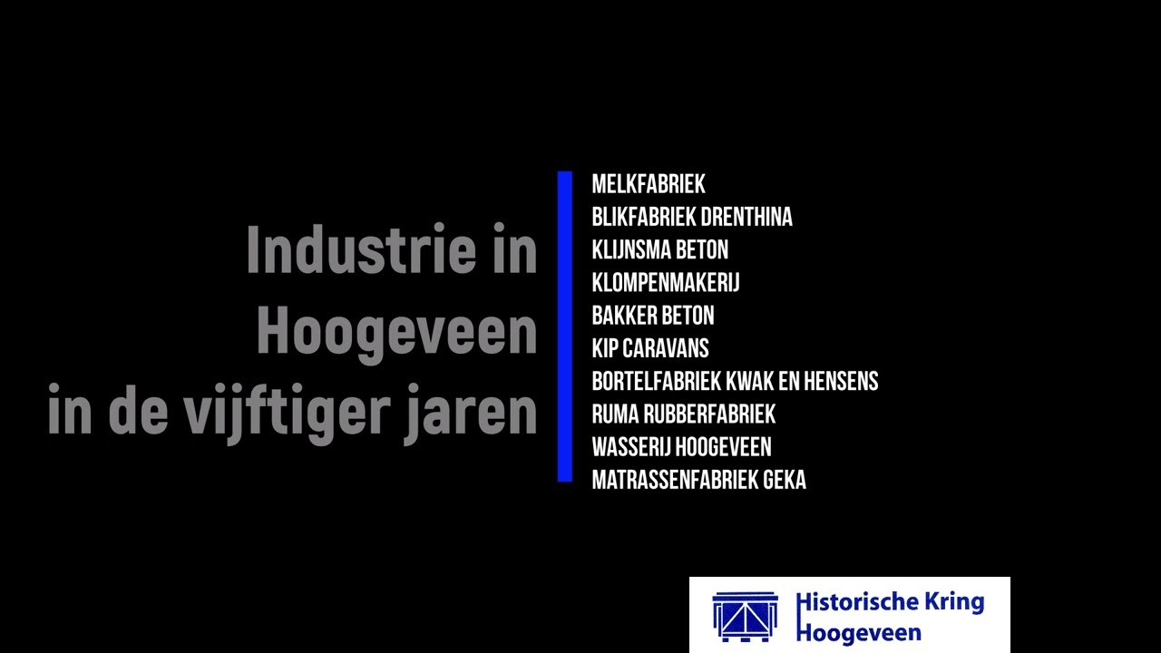 Industrie in Hoogeveen vijftiger jaren van de vorige eeuw