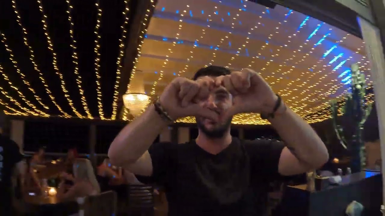 Hersonissos Crete night walk 4k GoPro black 10