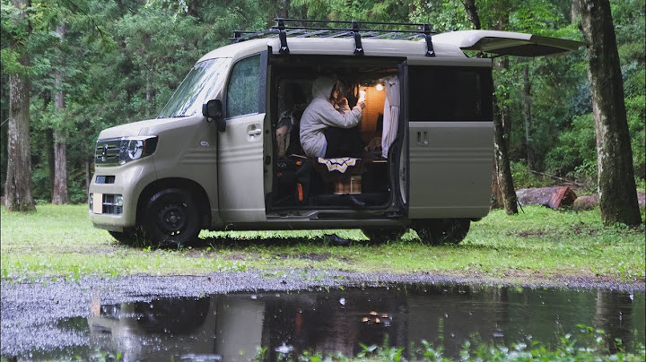 The pouring  rainy solo trip camping in my tiny car.