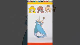 Princess Rosalina Super Mario Galaxy Movie Rope Correcting Face Puzzle Game 🩵 #supermario #shorts