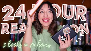 24HR #ReadathonVlog | I read 3 books in 24 hours | 700+ pages READ!