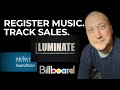 How to use luminate music registration soundscan