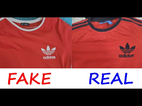 Adidas trefoil t shirt real vs fake. How to spot fake Adidas Rockstar shirts