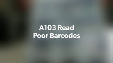 H103U Read Poor Barcodes