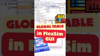 Show Global Tables in FlexSim GUI | Quick Tip #flexsim #datavisualization #discreteeventsimulation