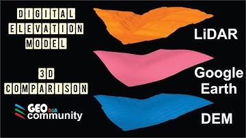 Google Earth, LiDAR & DEM Model Comparison QGIS ✔️✔️✔️