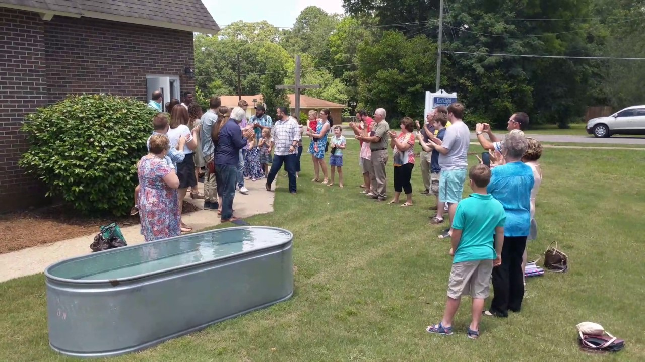 Baptism at First United Methodist Church 61117 YouTube