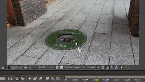 [애펙 3D트래킹] 트랙 카메라-영상 바닦에 이미지 붙이기(AE Track camera- Bottom image Tracking)