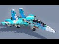 Minecraft Su-30SM Russian Fighter Jet Tutorial