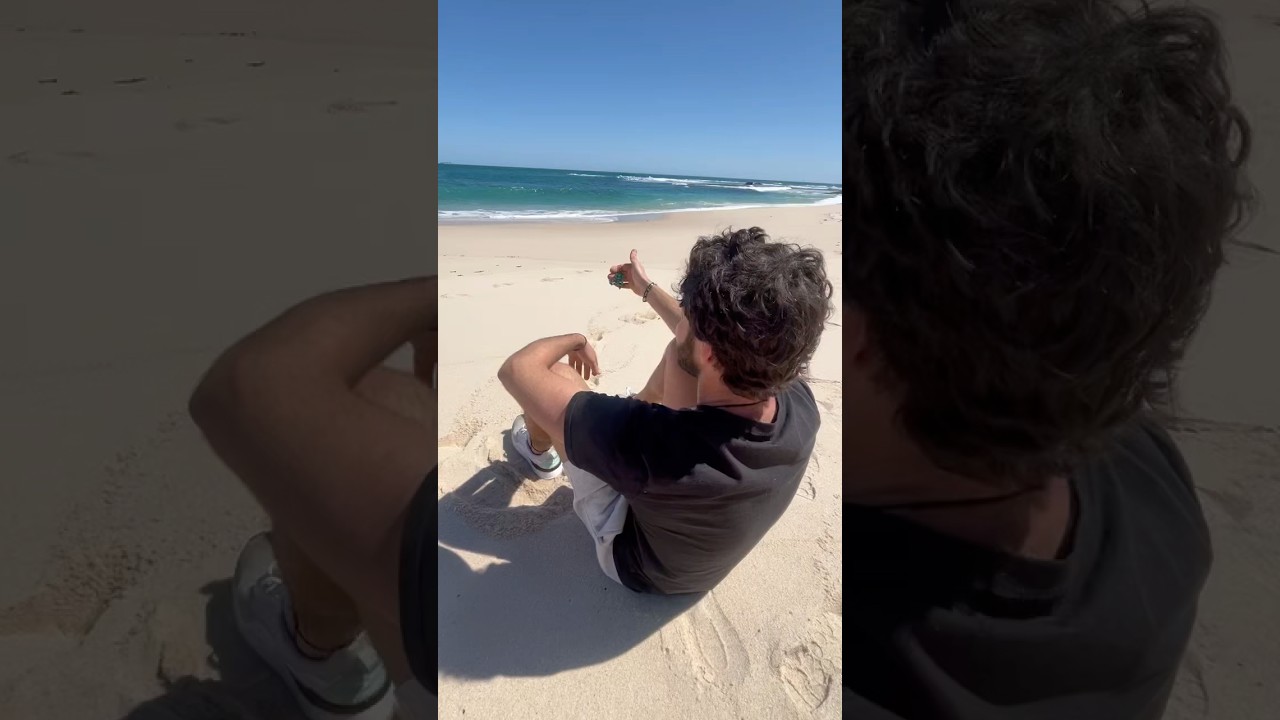 Flipping Worry Beads at the Beach