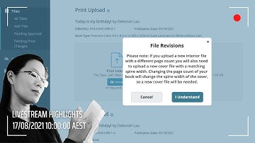 Fixing my new author mistakes and uploading revisions to IngramSpark and KDP | Livestream Highlights
