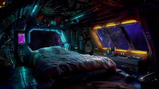 Secret Space Cabin for Deep Sleep | Traveling into Deep Space | Relaxing Sounds of Space Flight