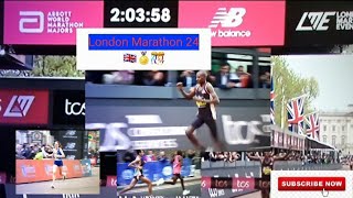 London Marathon 2024 I Elite Men Finish