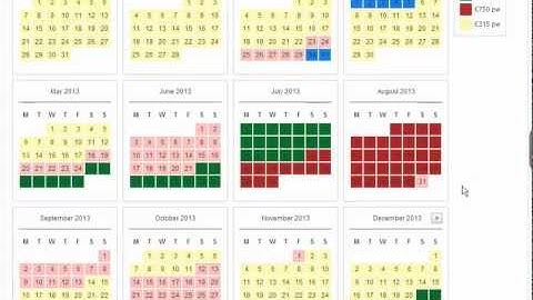 Booking Availability Calendar for Joomla 2.5 & 3