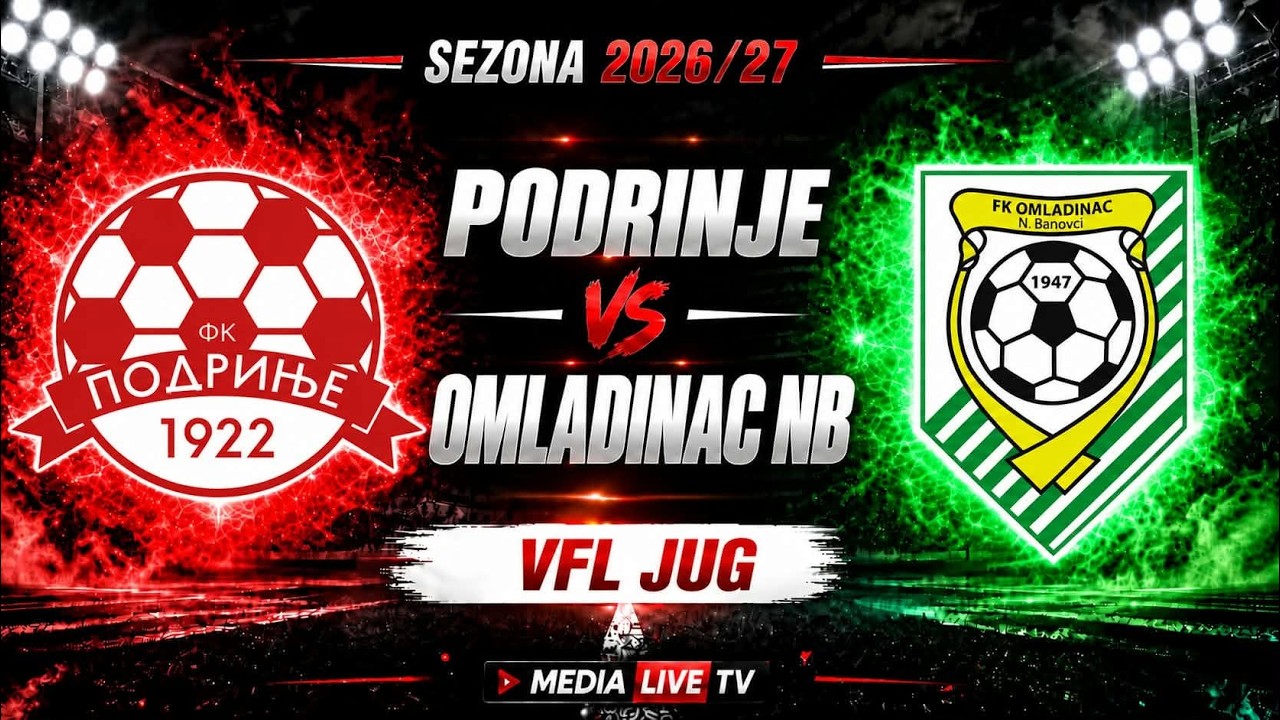 FK  Podrinje (Mačvanska Mitrovica) - FK Omladinac (Novi Banovci) UŽIVO (10.10.2026)