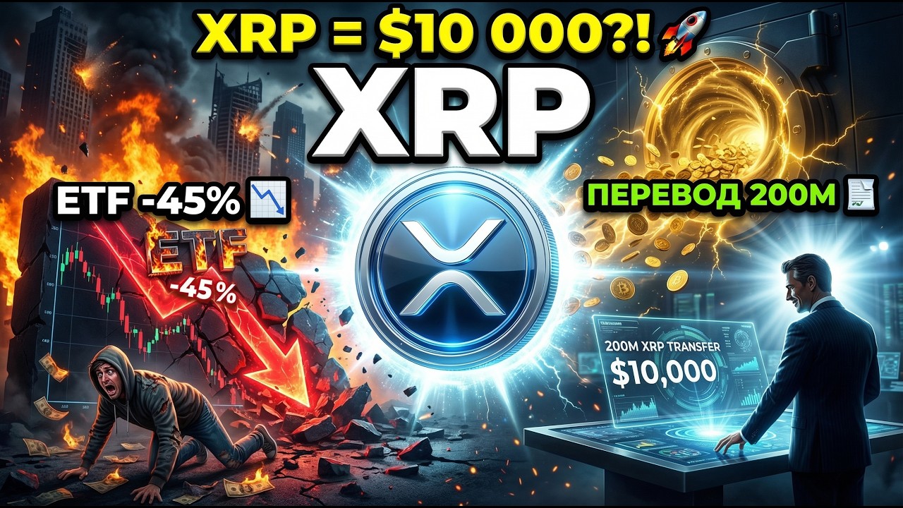 💥 XRP = $10 000?! ⚡ Бразильский ETF -45% 📉 Ripple двигает 200M 🧾 и график готов к прорыву 🔥