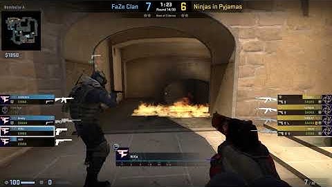 CS:GO POV Demo FaZe NiKo (22/13) vs NiP (de_mirage)