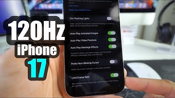 How To ACTIVATE 120Hz Refresh Rate on Apple iPhone 17