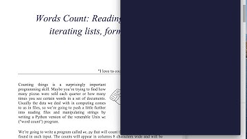 Tiny Python Projects: Ch 6 Pt 1 (Word Count intro)
