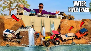 I Build New River Water Track For RC 4X4 Landrover Defender car - Chatpat toy TV