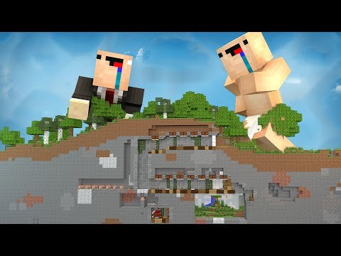 НУБЫ ПОСТРОИЛИ САМЫЕ ЗАЩИЩЕННЫЙ БУНКЕР В МАЙНКРАФТ! У КОГО БУНКЕР КРУЧЕ? мультик