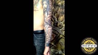 Tattoo Tuấn Huế Xăm Hình Quận 9 Hình Xăm Kín Tay Liên Hệ 0935070703