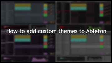 How To Add Your Own Custom Themes Into Ableton Live!