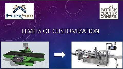 Levels of customization in FlexSim