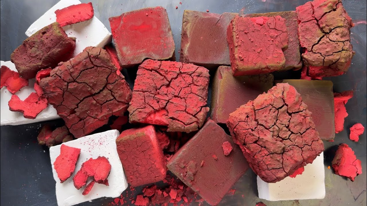 Unpolished RED Pasted and Dyed!