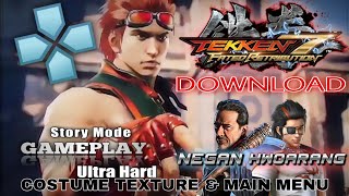 TEKKEN 7 FATED RETRIBUTION | HWOARANG GAMEPLAY | NEGAN & HWOARANG | TEXTURES DOWNLOAD | PPSSPP screenshot 1