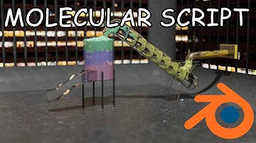 Molecular Script Particles Through Grain Silo - Blender