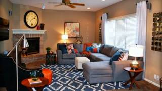 Blue and Orange Living Room Ideas