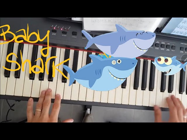 Baby Shark (Piano Tutorial) #babysharkpiano #babyshark #easypianotutor, baby shark piano