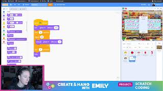 Emily creates a Scavenger Hunt in Scratch